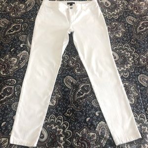 INC white straight leg jeans